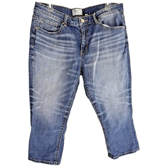 BKE Womens Capri Jeans 31 Gabby Stretch Curvy Fit Cuffable Denim From Buckle - Picture 2 of 7